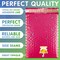 Pink Poly Bubble Mailers 8.5 x 11 Pack of 25 Poly Cushion Envelopes. Padded Envelopes 8 1/2 x 11. Peel and Seal. Mailing Shipping Packaging and Packing Supplies. Bags with Cushioning